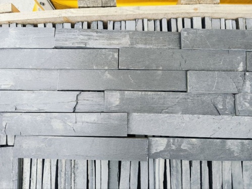 Плитка чёрная из натурального камня фасадная 30 см * 5 см, толщина 7 мм -30 мм купить в Иваново