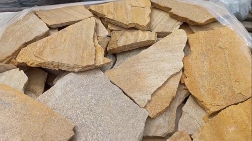 Плитняк златолит жёлтый для цоколя купить в Иваново