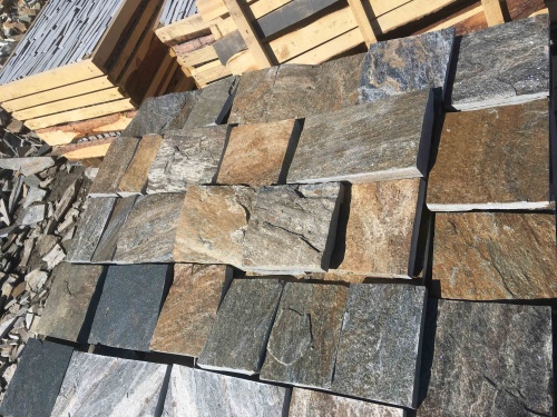 Плитка пилёная златолит Уральский для цоколя, отмостки купить в Иваново