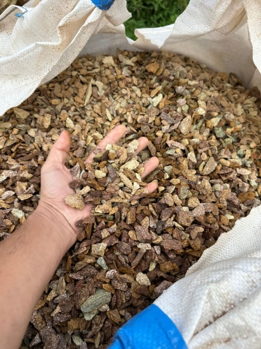 Златолит персиковый декоративная каменная крошка купить в Иваново