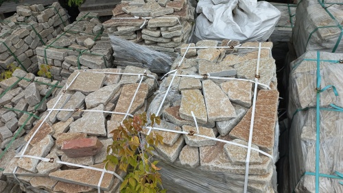 Гранитный плитняк галтованный для парковки купить в Иваново