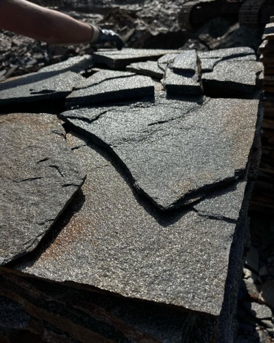 Плитняк златолит серебристый для фасада купить в Иваново